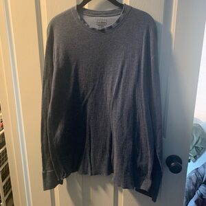L.L. Bean Heather Gray Knit Top